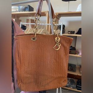 Christian Dior leather tote